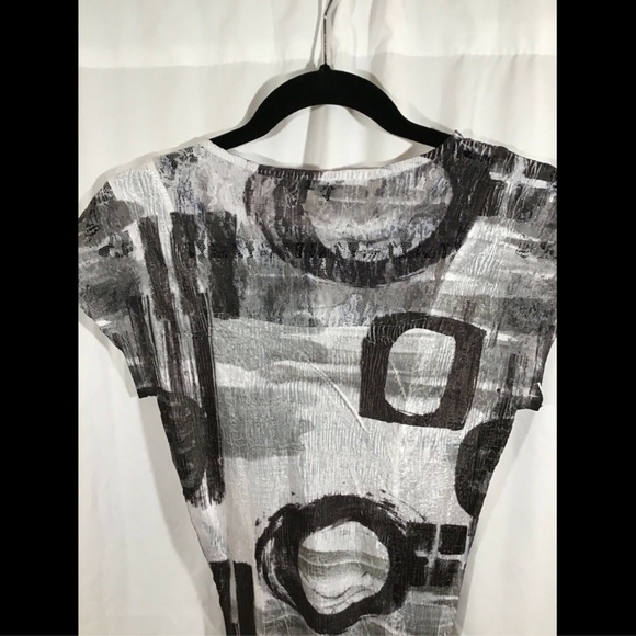 NEW KOMAROV Cap Sleeve Keyhole Fit & Flare Dress in Magpie [SZ Medium‎ ] - Picture 7 of 8